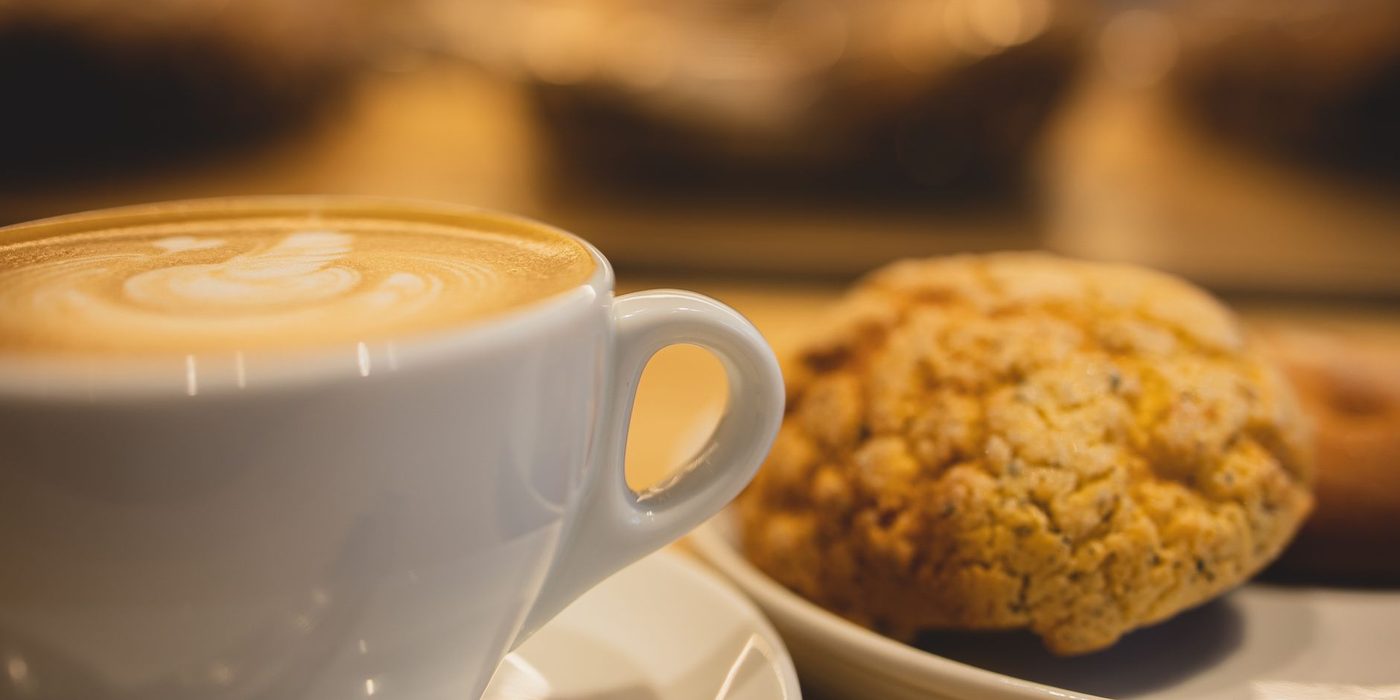 An illustrative coffee and pastry setting