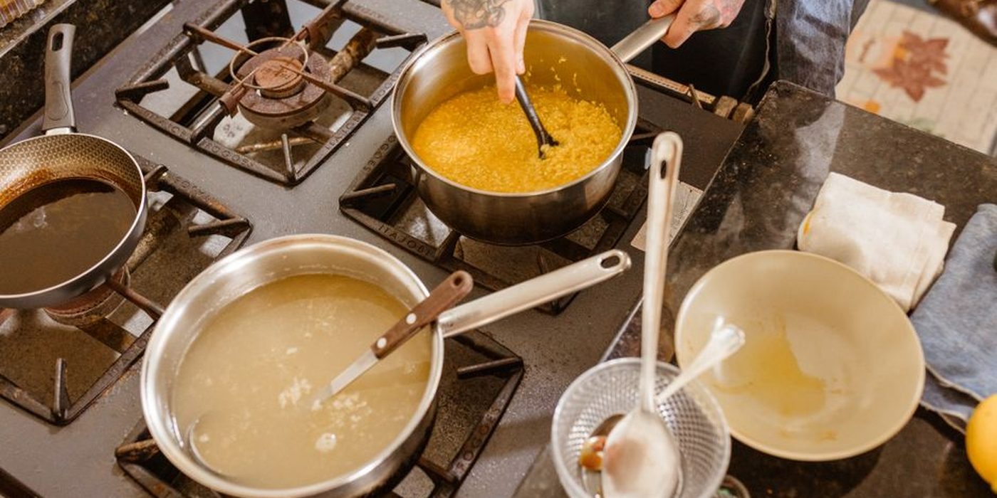 A professional food-preparation kitchen