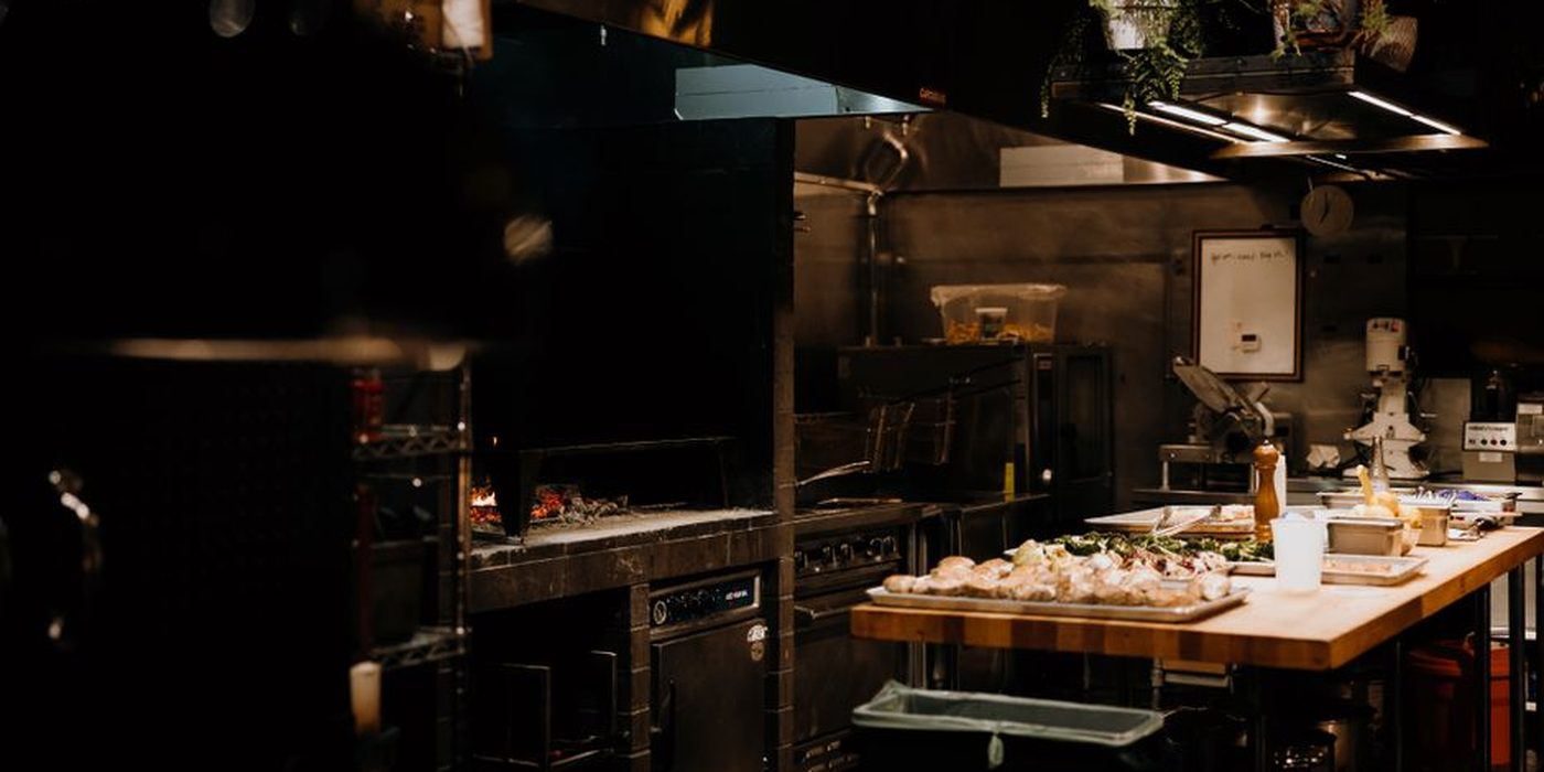 A commercial delivery kitchen