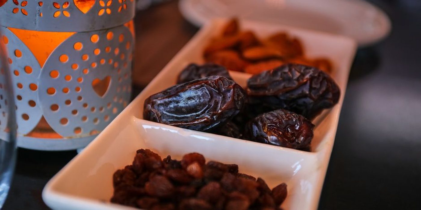 Dates and an iftar spread