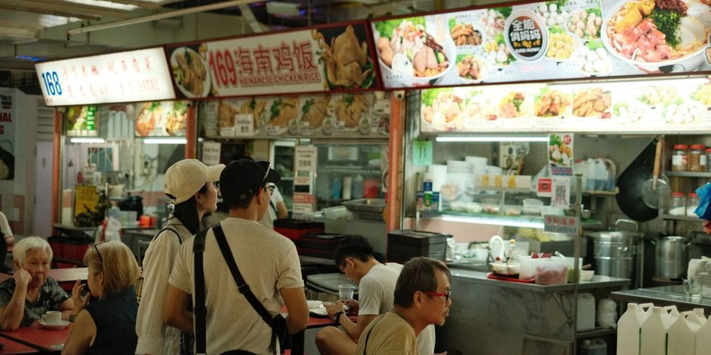 A hawker food stall