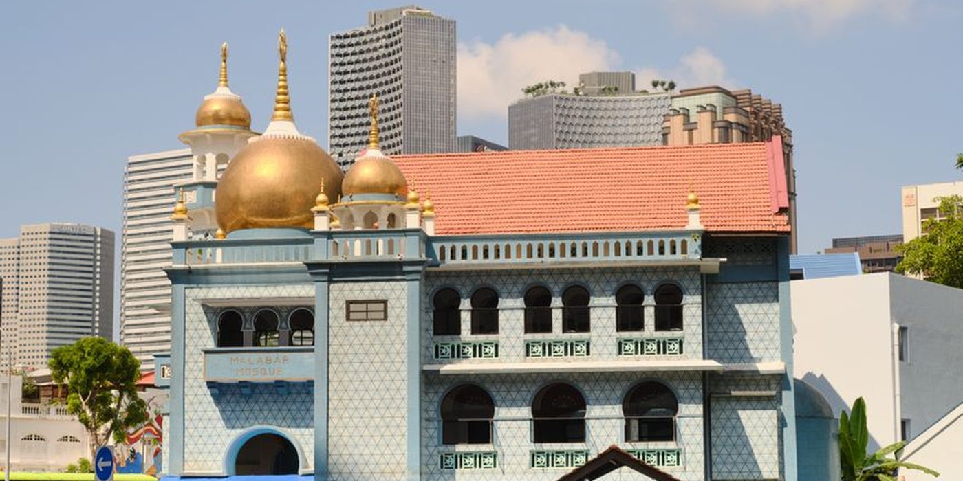 A Singapore street near halal food