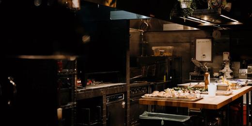 A commercial delivery kitchen