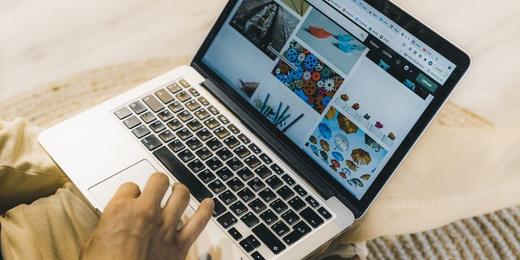 Searching a register on a laptop